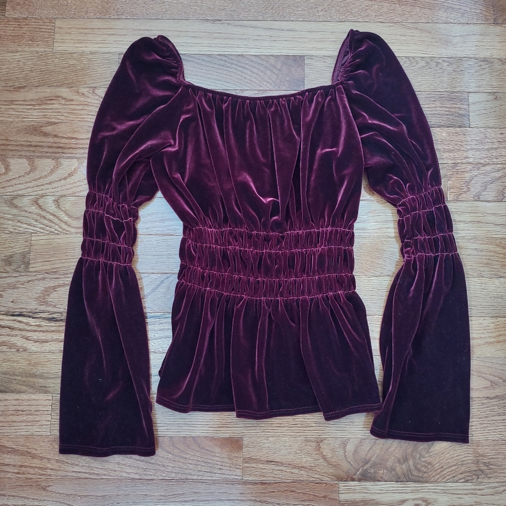 Boston Proper velvet top